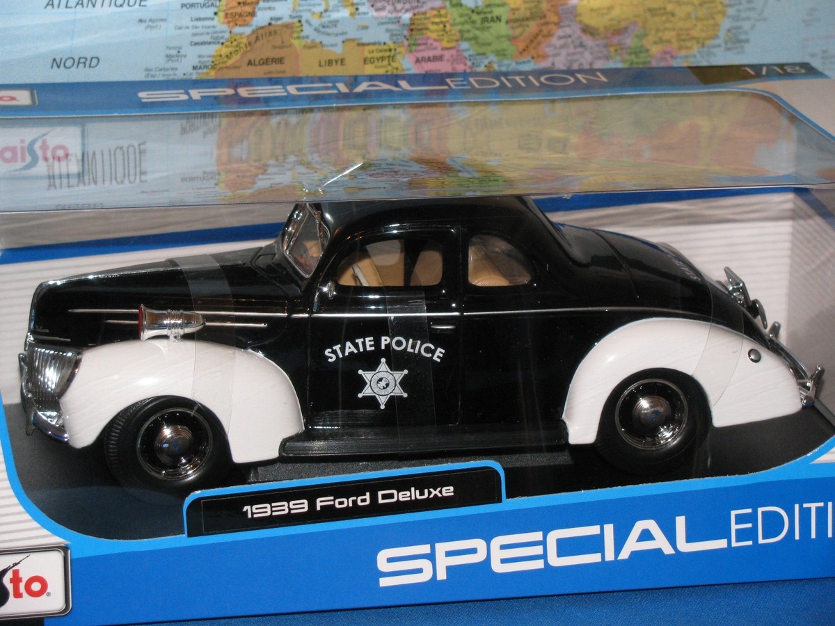 Maist 1939 Ford Deluxe Police 2台セット 警察車両 Maist 1939 Ford Deluxe Police 2台セット 警察車両
