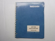 Tektronix 2213A Oscilloscope Operators Manual 070-4734-00 First Print: Sep. 1983
