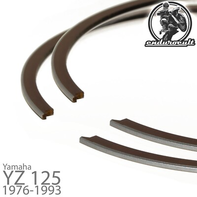 2x Kolbenringe für Yamaha YZ 125 1976-1993 (Kolben,Piston,Ring)