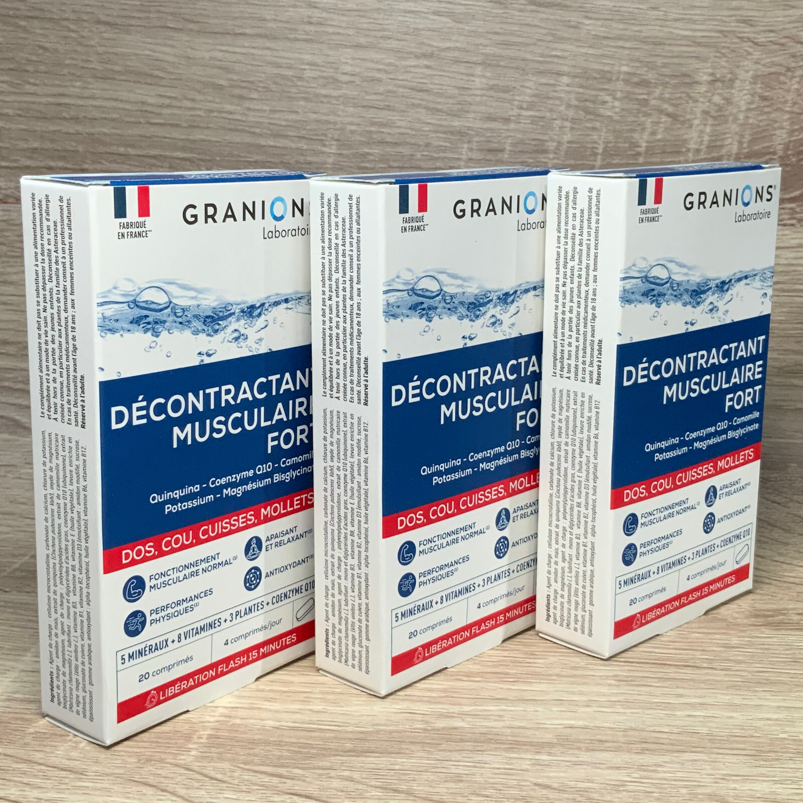 GRANIONS Décontractant Musculaire Fort comprimés contre les contractures du dos