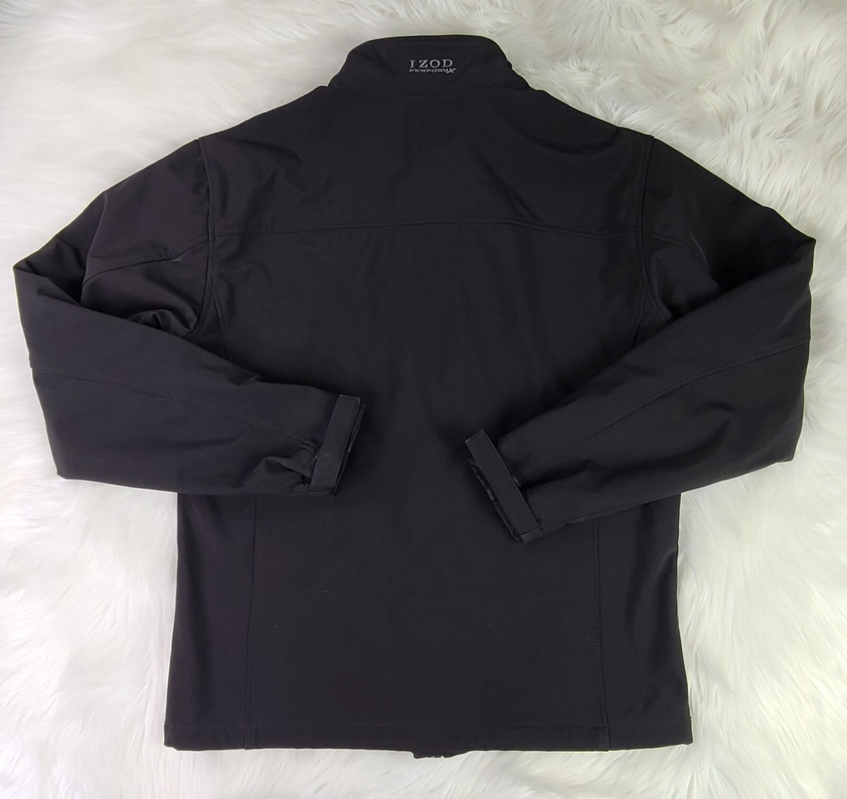 IZOD PerformX Jacket Mens (S)black Full Zipper Closure Long