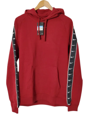 mens nike swoosh tape hoodie