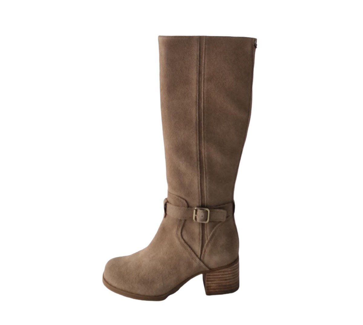 Koolaburra Madeley Boots UK Tall Taupe Suede Zip Ladies Outdoor