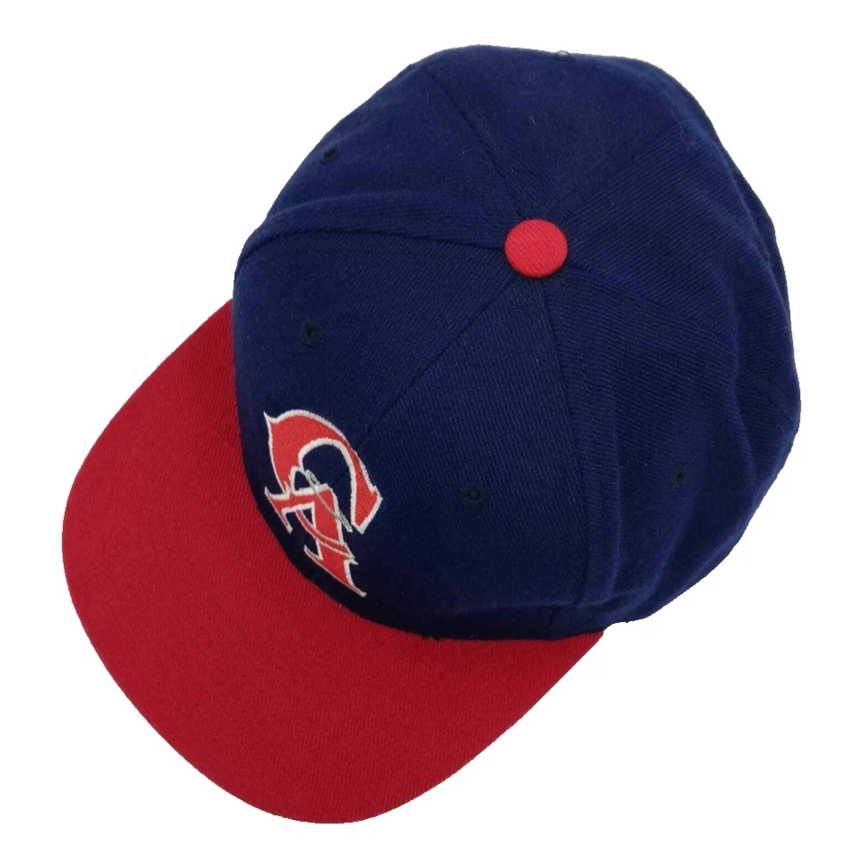 VTG Genuine Merchandise Twins CALIFORNIA ANGELS SNAPBACK HAT CAP Navy/Red TWILL - Image 2 of 4