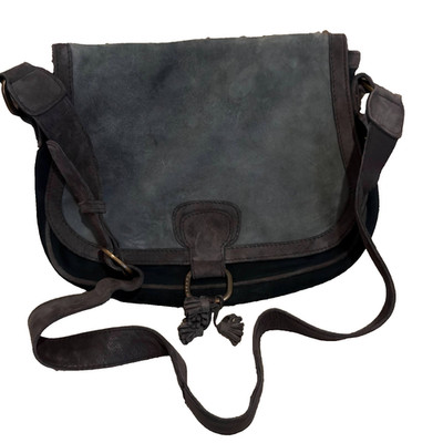 Fratelli Rossetti Flexa Suede Saddle Bag Crossbody Made in Italy Rare Vintage