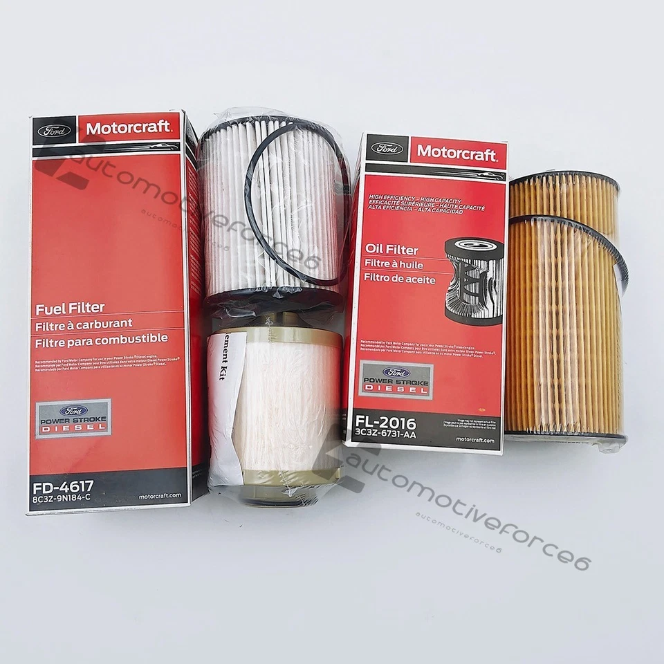 Motorcraft For 08-10 FD F-250 F-350 SUPER DUTY 6.4L Diesel&Oil Fuel Filter Kit! Foto 3 de 4