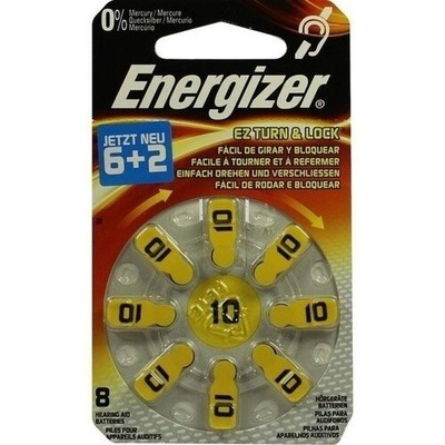 ENERGIZER Hörgerätebatterie 10, 8 St PZN 09755496