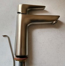 Hansgrohe 71710821 Talis E 1.2 GPM Single Hole Bathroom Faucet, Brushed Nickel