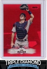 2025 Topps Stadium Club #177 Joe Mauer Red Foil Twins D303