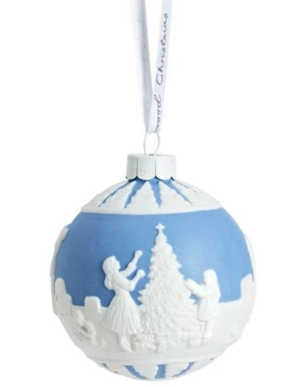 Wedgwood Dressing the Tree Blue Jasper Christmas Tree Decoration