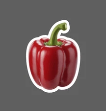 Bell Pepper Sticker Fruit Food Garden Gift Realistic Waterproof NEW