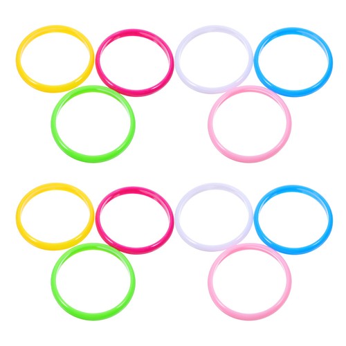  48 Pcs Little Girl Plasticbracelets Slap Bulk Chunky Bangles Girls - Imagen 7 de 17