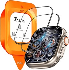 2 Pack Screen Protector for Apple Watch Ultra 49mm Bubble Free Micro-cur...