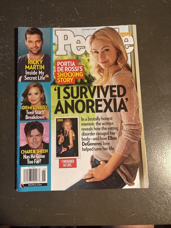 PORTIA DE ROSSI~ People Magazine ~ November 15, 2010 ~ RICKY MARTIN ~