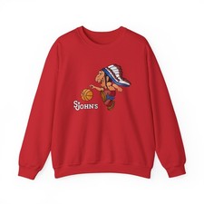St. John's Redmen Banned Mascot Printed Crewneck Sweatshirt