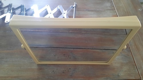 Vintage Accordian Scissor Arm Magnifying Mirror Wall Mount - Picture 7 of 8
