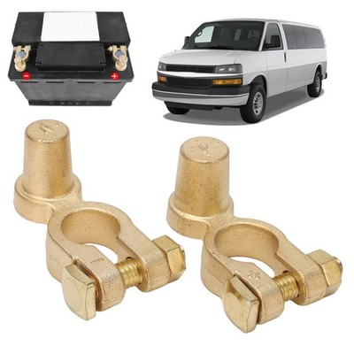 New Pair SAE to JIS Car Battery Terminal Connector, Clamps Positive Negative Top
