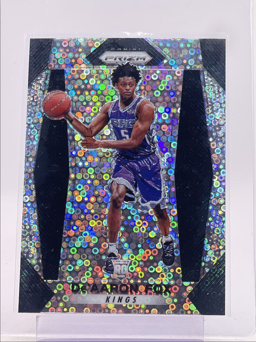 DE'AARON FOX 2017-18 PANINI PRIZM ROOKIE FAST BREAK KINGS #24 RC Q3460