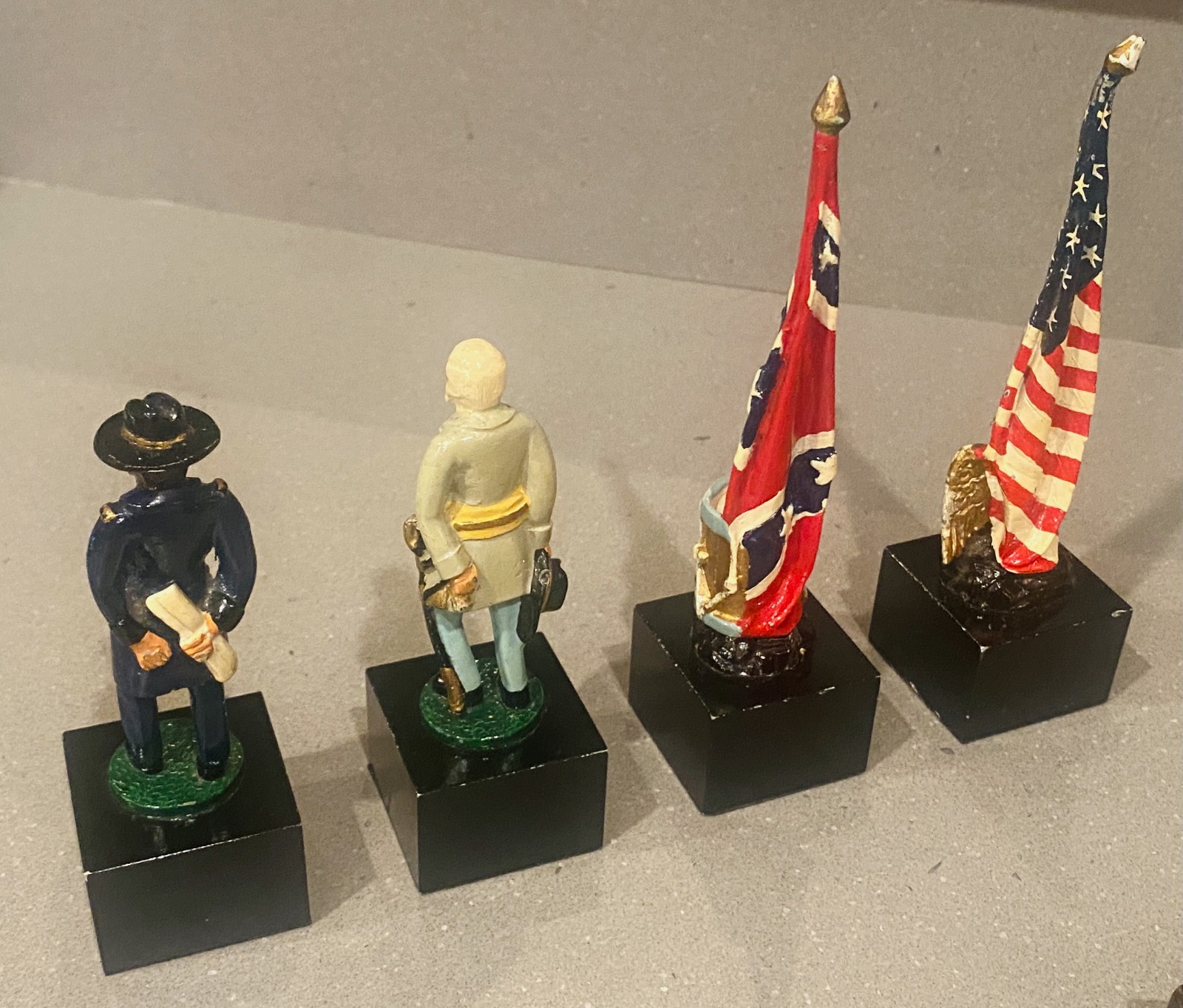 Vintage 1985 - American Civil War Chess Set - Hand Painted - SAC Style - Harrods