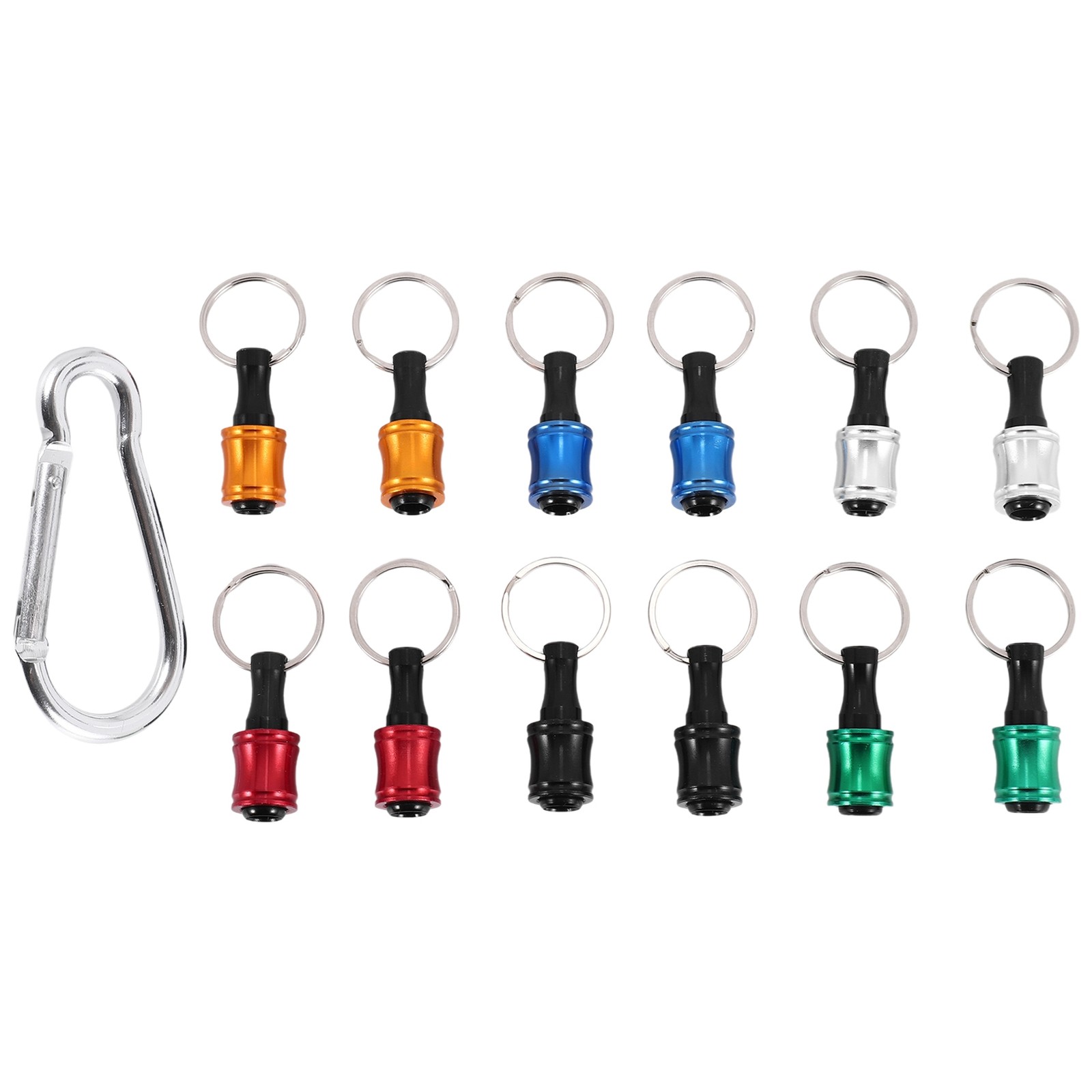 12PCS 1/4Inch Hex Shank Screwdriver Bits Holder Extension Bar Keychain2992