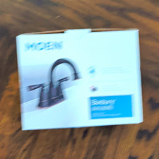 Moen Caldwell CA87060BL 1-Handle Centerset 8 in Black Kitchen Faucet High Arc