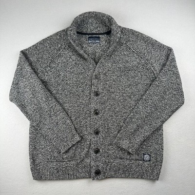 Angelo Litrico Men's 3XL Grey Cardigan Acrylic Sweater
