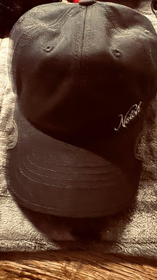 Notch Black Solid Cap Adjustable Unisex Adults One Size