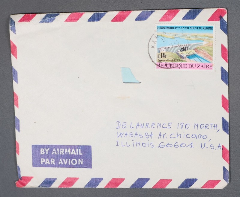 MayfairStamps Zaire 1970s New Regime to Chicago IL Air Mail Cover aaz_56495