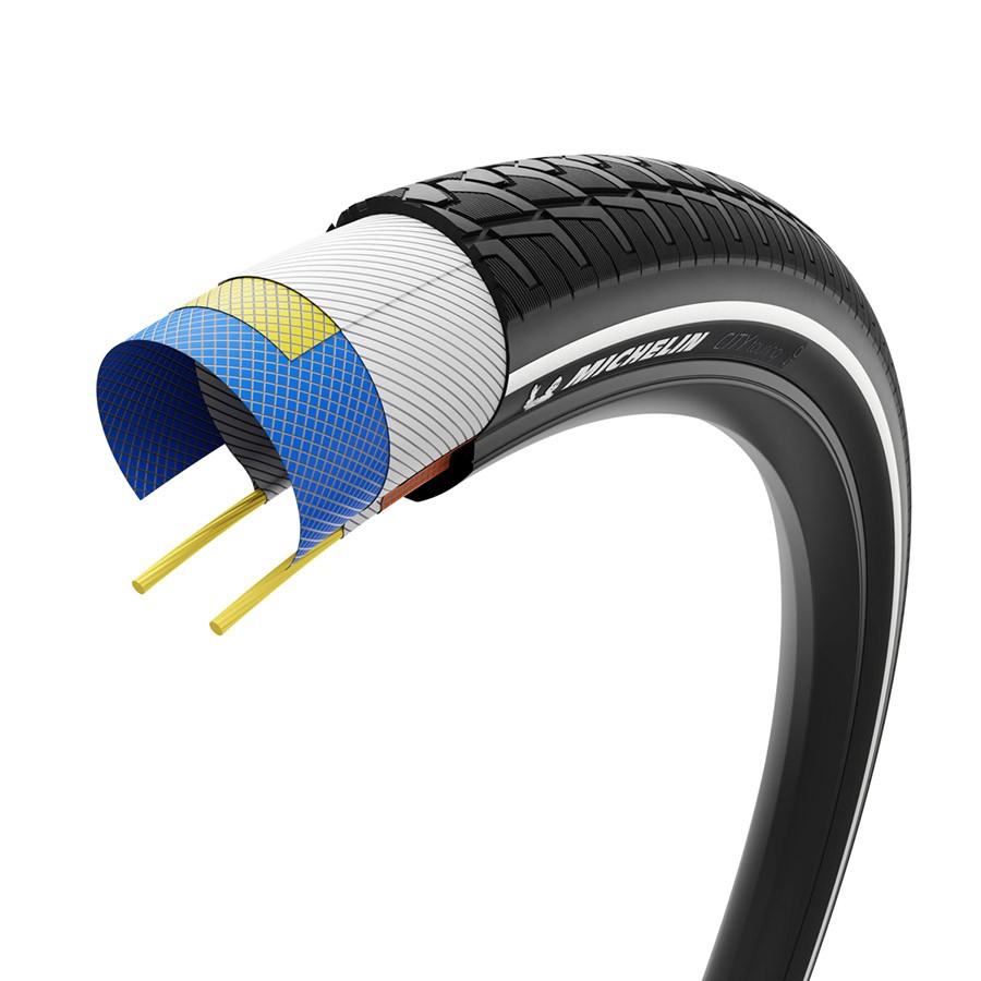 Michelin City Touring TT Road Tire 29''/622 2.00 Black Folding Tubeless