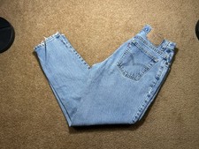 Vintage Levi s 550 Jeans Womens 12 M USA Made Light Wash Relaxed Fit Tapered Leg
