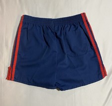   Rare Vintage Gem  60  s/70  s Adidas Shorts Navy/Red Large 14-16 Women  s Sm/Med