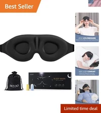 Luxury Sleep Eye Mask for Side Sleeper Men Women, Zero Eye Pressure 3D Sleepi...