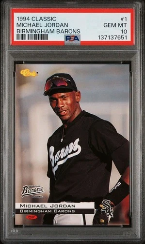 1994 Classic Birmingham Barons #1 Michael Jordan PSA 10 GEM MINT