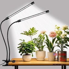 Grow Lights for Indoor Plants, Upgrade 84 LEDs Clip Plant Lights, 2 Head 1 Pack