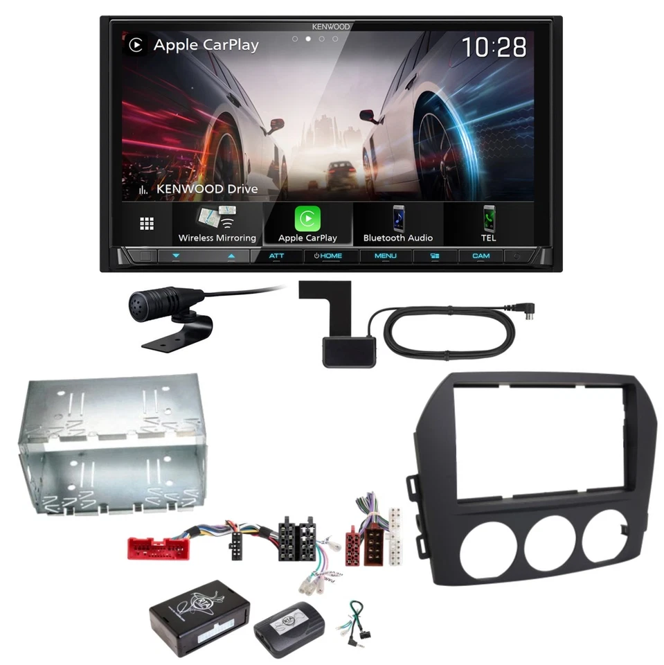 Kenwood DMX8021DABS Android Auto CarPlay Bluetooth Einbauset für Mazda MX-5 NC - Bild 1 von 1
