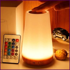 13 Color RGB Night Light Touch USB Rechargeable Dimmable Table Lamp