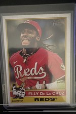2025 Topps Heritage - Flipped Bat Variation Elly De La Cruz #263