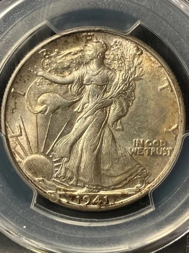 1941-D MS62 Walking Liberty Half Dollar, PCGS 33812977