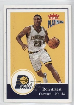 2003-04 Fleer Platinum Metta World Peace Ron Artest #114 9m0