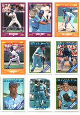 KANSAS CITY ROYALS lot of 90 cards, includes 26 1992 Topps Gold Winner cards