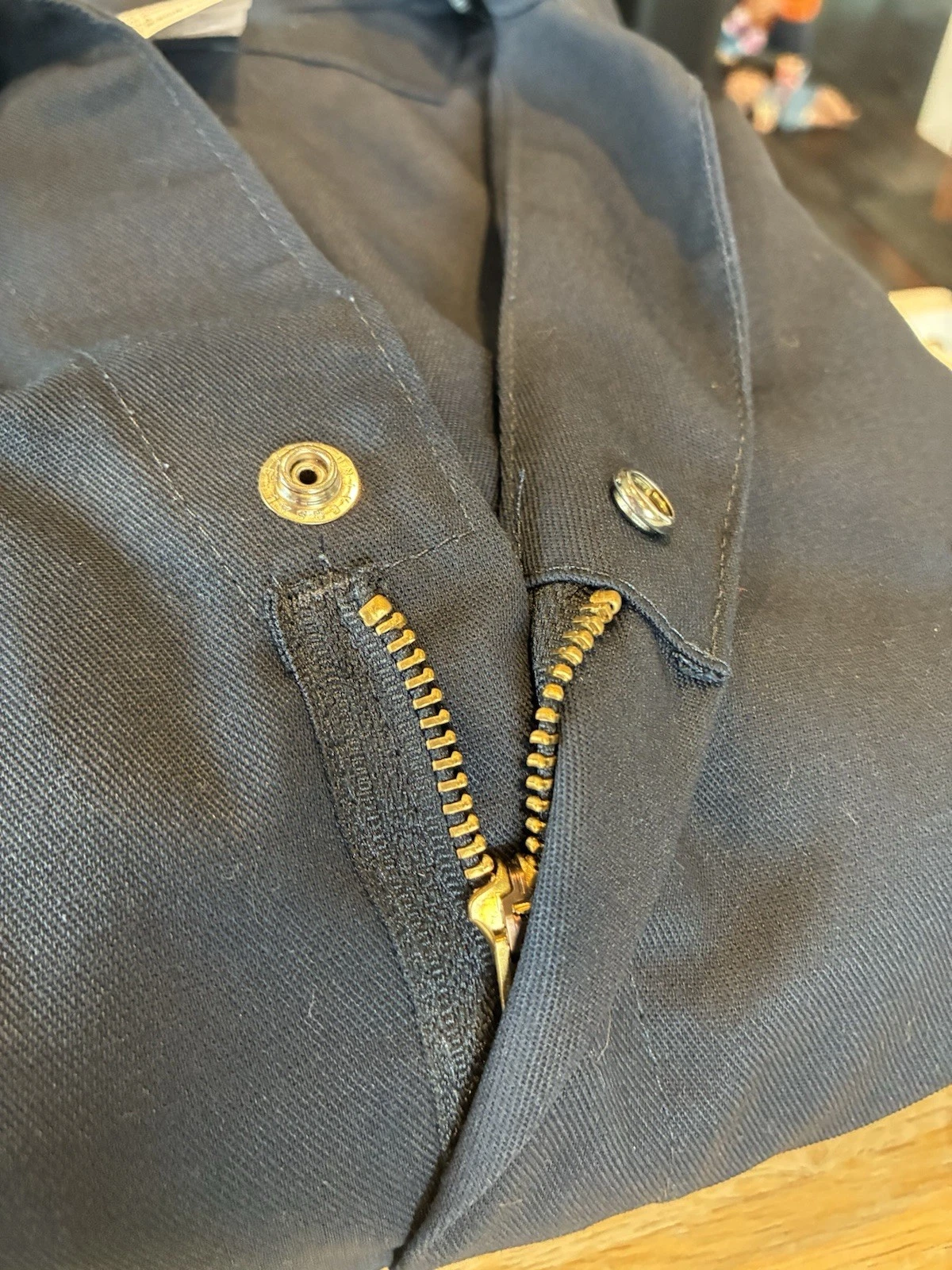 Dickies Navy Twill Work Coveralls XL  Full Zip Relaxed Straight Leg MPN 48611DN image 10