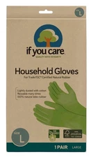 If You Care Green Reusable Latex Protective Household Gloves Pack of 2