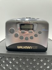 Sony Walkman WM-FX251 Tested Radio Works Cassette Broken W/ Headphones