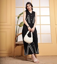 Women Party Wear Indo Western Cord Set Indian Bollywood Ethnic Kurta Palazzo Set