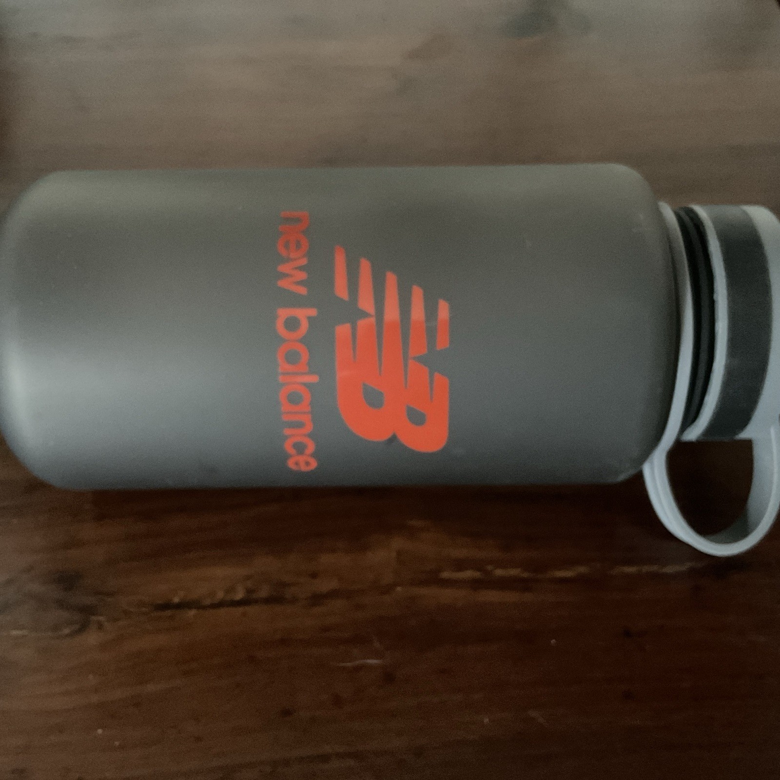New Balance Water  Bottle with twist top lid Grey with red l