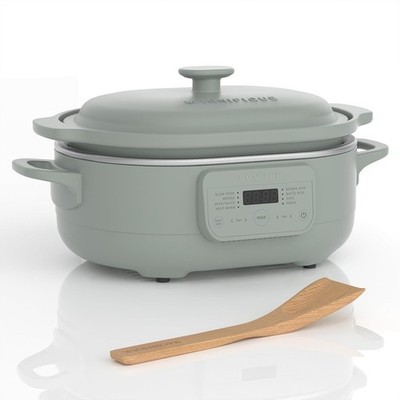 8 in 1 Multi Cooker with Programmable 4 Quart Slow Cooker, Casserole, Steamer,