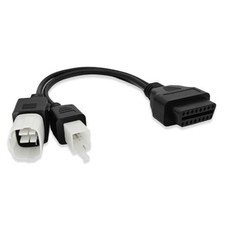OBD2 Adapter 2-in-1 Cable, 4 pin 6 pin Plug OBD Diagnostic Adapter Cable, Fit