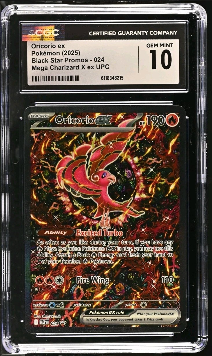 CGC 10 Oricorio ex 024 Me: Mega Evolution Promo Holo