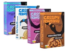 Crispy Fantasy High Protein Cereal Variety Pack Gluten Free Vegan Low Sugar