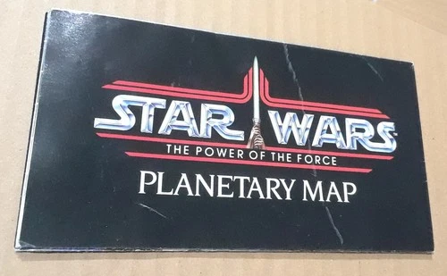 1985 Vintage Star Wars POTF TATOOINE Planetary Map Folded BOOKLET Fine/Very Fine
